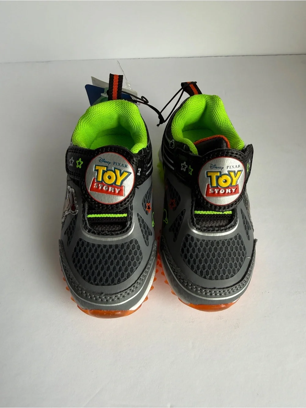 Disney Pixar Toy Story Kids Sneakers - Gray & Neon Green